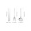 4Sets Pink Travel Tableware Set with Case Fork Spoon Chopstick 10
