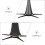 5Pièces Support Clarinette Métal Pliable ABS Stable Noir Professionnel 6