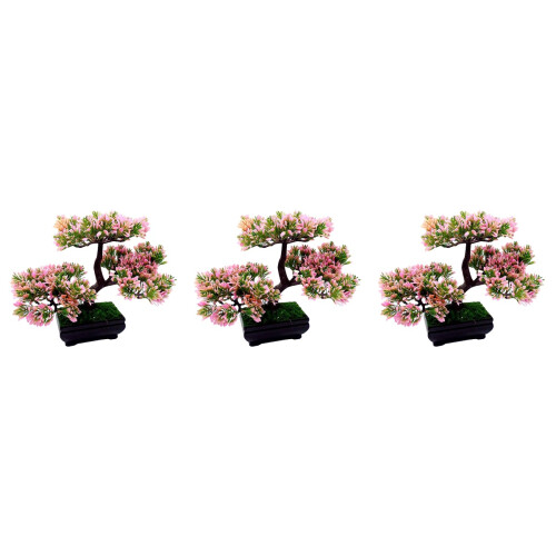 3Pièces Mini Artificiel Rose Usage Décoration Accueil Maison 2