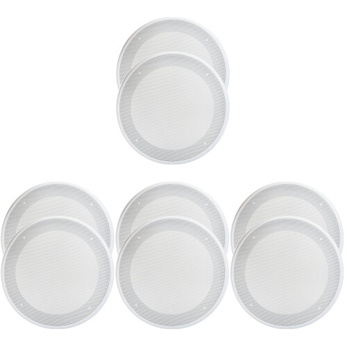 8Pièces Grilles De Protection Haut-Parleur En Acier 1