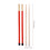 2Sets Drum Sticks Set Met Rubber Handvat Staal En Bamboe Borstel 10