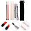 2Sets Drum Sticks Set Met Rubber Handvat Staal En Bamboe Borstel 11