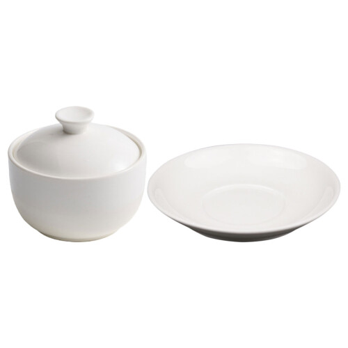 2St Witte Keramische Stoofpot Met Stijlvol En 2
