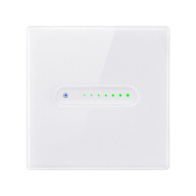 Tuya WiFi Dimmer EU 2 Gang Touch Light Glass Panel APP Remote Control Works for Alexa Home A