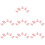 35Pièces Ongles Pipa Rose Protection Compacte Accessoires Pour Cordes 9