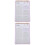 2Pièces Calendrier Dateur Rose Planificateur Efficace 7