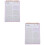 2Pièces Calendrier Dateur Rose Planificateur Efficace 8