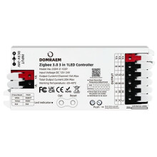 Domraem Zigbee3.0 RGBCCT RGB RGBW LED Strip Controller 3 in 1 12V-24V 20A Dimmer Works SmartThings for Alexa Home