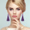 60Pièces Décorations Pompon Violet Longue Couleur Vive Pour 4
