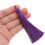 60Pièces Décorations Pompon Violet Longue Couleur Vive Pour 6