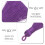 60Pièces Décorations Pompon Violet Longue Couleur Vive Pour 7