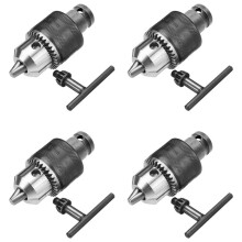 4X 1.5-10 mm 1/16 Pulgada - 3/8 Pulgada Capacidad Llave Taladro Portabrocas Llave Convertidor 1/2 Pulgada Adaptador Hembra Cuadrado