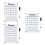 3Ensembles Tableau Effaçable Pour Décoration 5