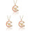 3Pièces Colliers Enfants Charm Rose Décoratifs Élégants 4