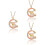 3Pièces Colliers Enfants Charm Rose Décoratifs Élégants 7