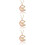 3Pièces Colliers Enfants Charm Rose Décoratifs Élégants 9