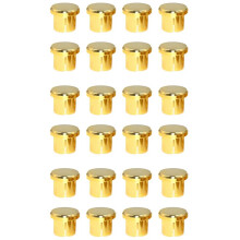 24Pcs Gold Plated RCA Protection Cap Plug Short-Circuit Socket Phono Connector Shielding Plug Socket Protection Cover
