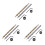 6Pcs 1/4 Inch Hex Shank Pocket Hole Drill Bit + 3/8(9.5mm)Replacement Twist Step Drill Bit with Depth Stop Collar 1