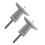 2X Car Tire Pattern Measuring Ruler  Stainless Steel Inspection Ruler Pattern Depth Inspection Vernier Caliper Tools 1