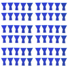 Wave Shape Silicon Cone for Cartridge Caulking Spare Part Nozzle Spray Tip for Sealant Dispenser Syringe Accessory 60Pcs
