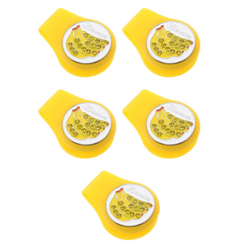 5Pièces Golf Clip Chapeau Silicone Décoration Portable 2