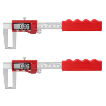 2X Mikrometr do Tarcz Hamulcowych, Cyfrowe Narzędzie do Pomiaru Zacisków do Hamulców Tarczowych - 6 Cali/150 mm, Narzędzie do Pomiaru Hamulców z