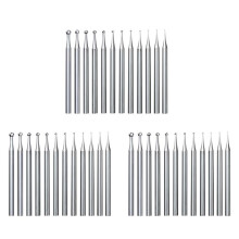 36Pcs Round Shape  Burr Set - 3/32Inch Shank Jewelry Making Burs Round  Shape Engraving Bits