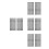 3D Scanner Reflecterende Dot Markers Pet Zwart Duurzaam 4