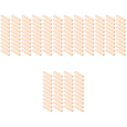 400Pièces Tiges En Bois Beige Pour Bricolage Assemblage 2