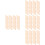 400Pièces Tiges En Bois Beige Pour Bricolage Assemblage 6