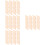 400Pièces Tiges En Bois Beige Pour Bricolage Assemblage 7