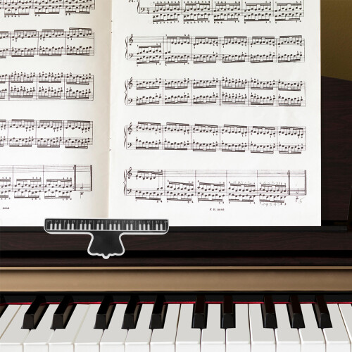12Pièces Clips Pages Large Noir ABS Pour Piano Solide 2