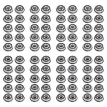 80Pcs F695-2RS Bearing 5X13X4mm Flanged Miniature Deep Bearings F695RS for VORON Mobius 2/3 3D Printer