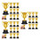 30Pièces Coupes Dorées Enfants Récompenses Trophées Mini 9