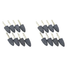 16 Pcs Cone Shape Grinding Stone - 1/4inch Hex Shank Abrasive Stone Mounted Grinding Point for Rotary Tool Drill (25mm)