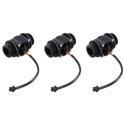 3X DN25 FS400A G1inch Water Flow Sensor Hall Flowmeter Meter Counter 2-60L/Min 1.75Mpa