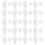 100Sets Herbruikbare Onzichtbare Plastic Haken Voor Wanddecoratie Wit 3