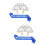 2Sets Assorted Color Graduation Sash and Crown Kit for Student Party 8