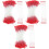 3Pièces Bourgeons Floraux Double Tête Pour Décorations DIY 4