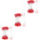 3Pièces Bourgeons Floraux Double Tête Pour Décorations DIY 6
