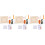 3Sets Wooden Frame Punch Needle Kit DIY Coaster Stitching Handcraft 4