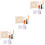 3Sets Wooden Frame Punch Needle Kit DIY Coaster Stitching Handcraft 5