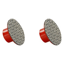 2X M14 Draad 2inch 50mm Diamant Handpolijstpads Gegalvaniseerde Schuurpads Slijpschijf, 400
