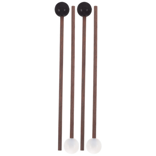 6Paires Baguettes Percussion Compactes Bois Caoutchouc Multicolores 1