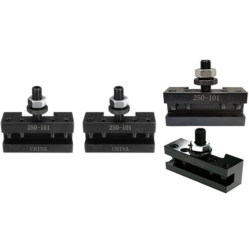3 Pcs 250-101 250-102 Turning and Facing Holder Quick Change Tool Post and Tool Holder