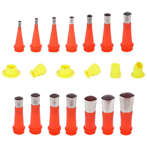2Ensembles Outils De Masticage En Acier Inoxydable Rouge Kit 2