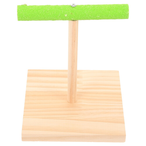4Pièces Perchoirs En Bois Antidérapants Accessoire Interaction Oiseaux 1