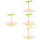 4Pièces Perchoirs En Bois Antidérapants Accessoire Interaction Oiseaux 7