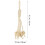2Pièces Crochet Suspendu Banane Coton Perles Bois 9