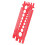 Bolt Gauge (Metric and SAE),Bolt Sizer for Quickly Sizing Nuts and Bolts, Plastic Bolt Measuring Tool,Thread Gauge Red 1